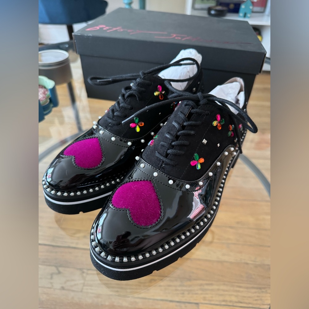 Betsey Johnson colorful loafers